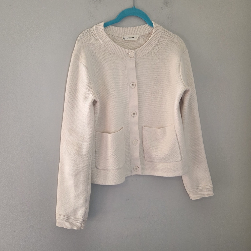 Everlane The Crew Cardigan in Everyday Cotton